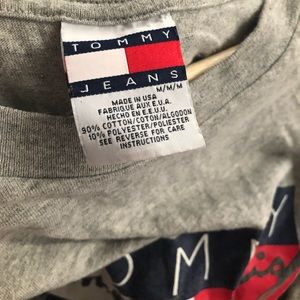 Vintage Oversized Cropped Tommy T-Shirt